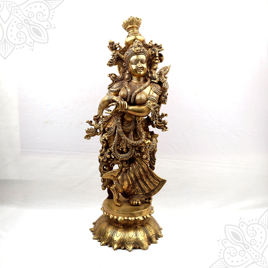 Radha Brass Idol for Home Decor
