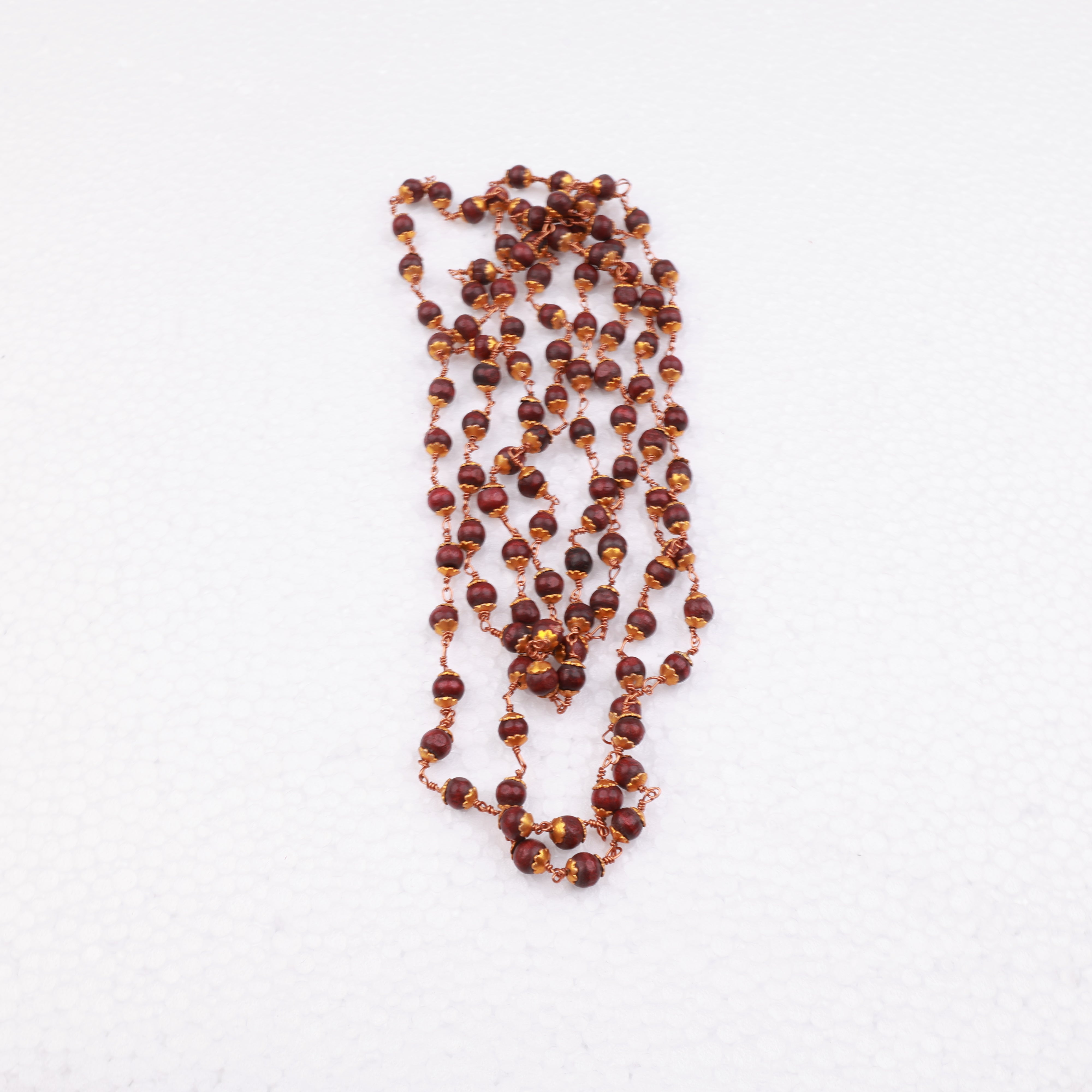 Red Sandal Malai for Meditation and Puja