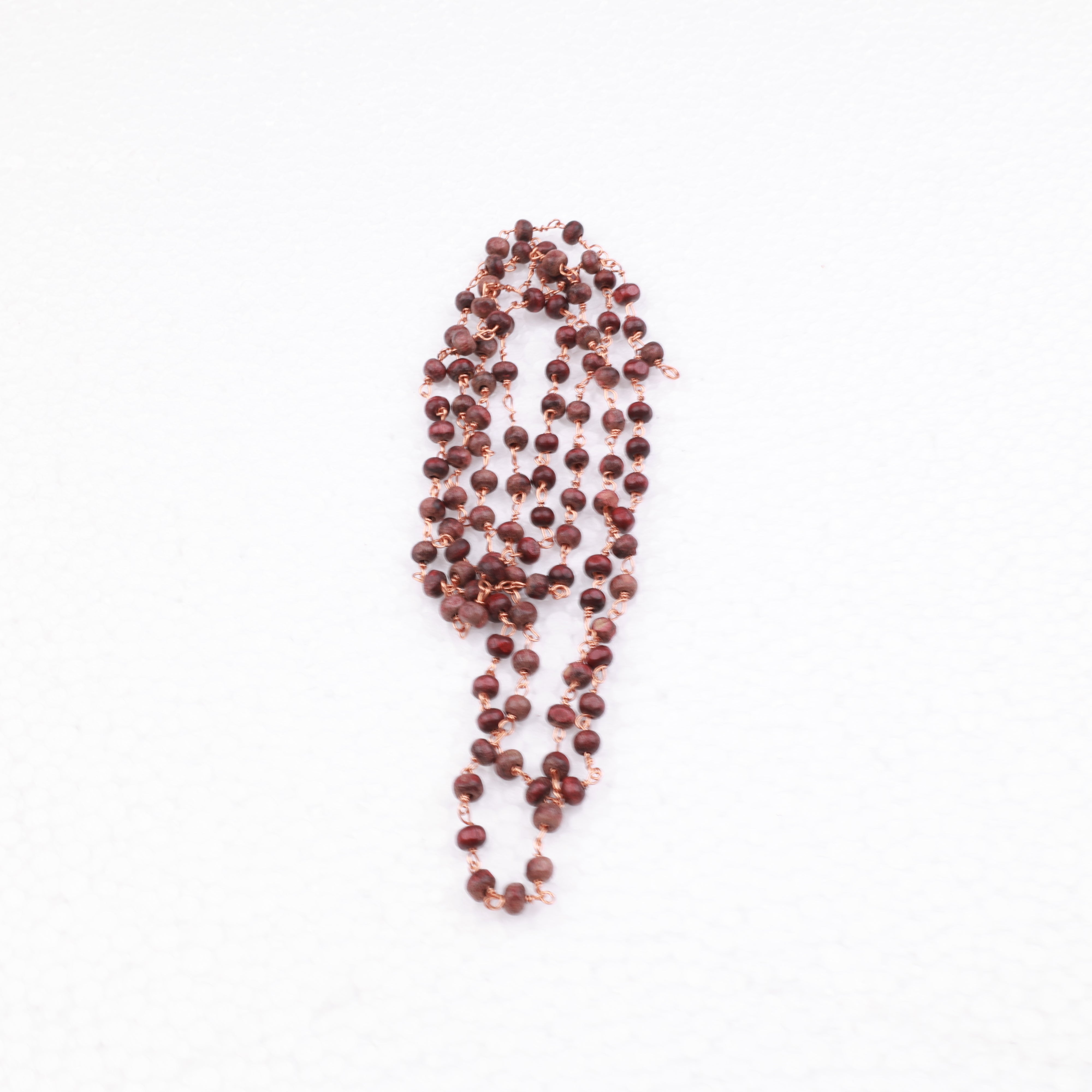 Red Sandal Malai for Meditation and Puja