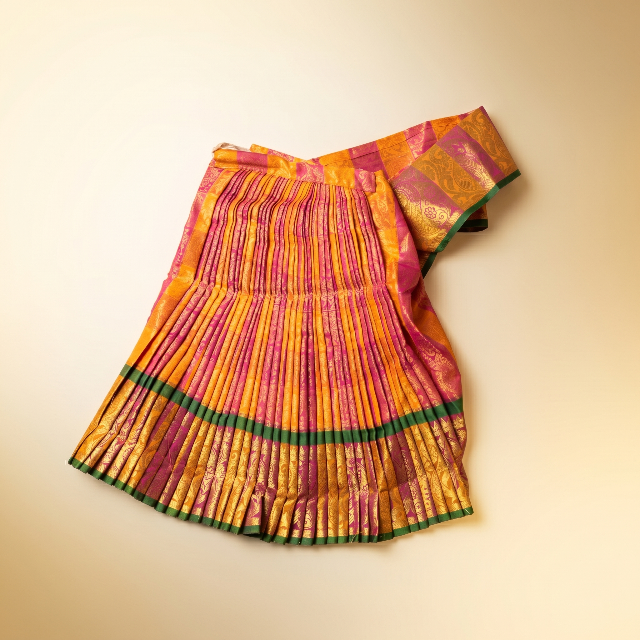 Amman Saree type Pavadai - Silk cloth model - 18 inch for Festival Alankaram
