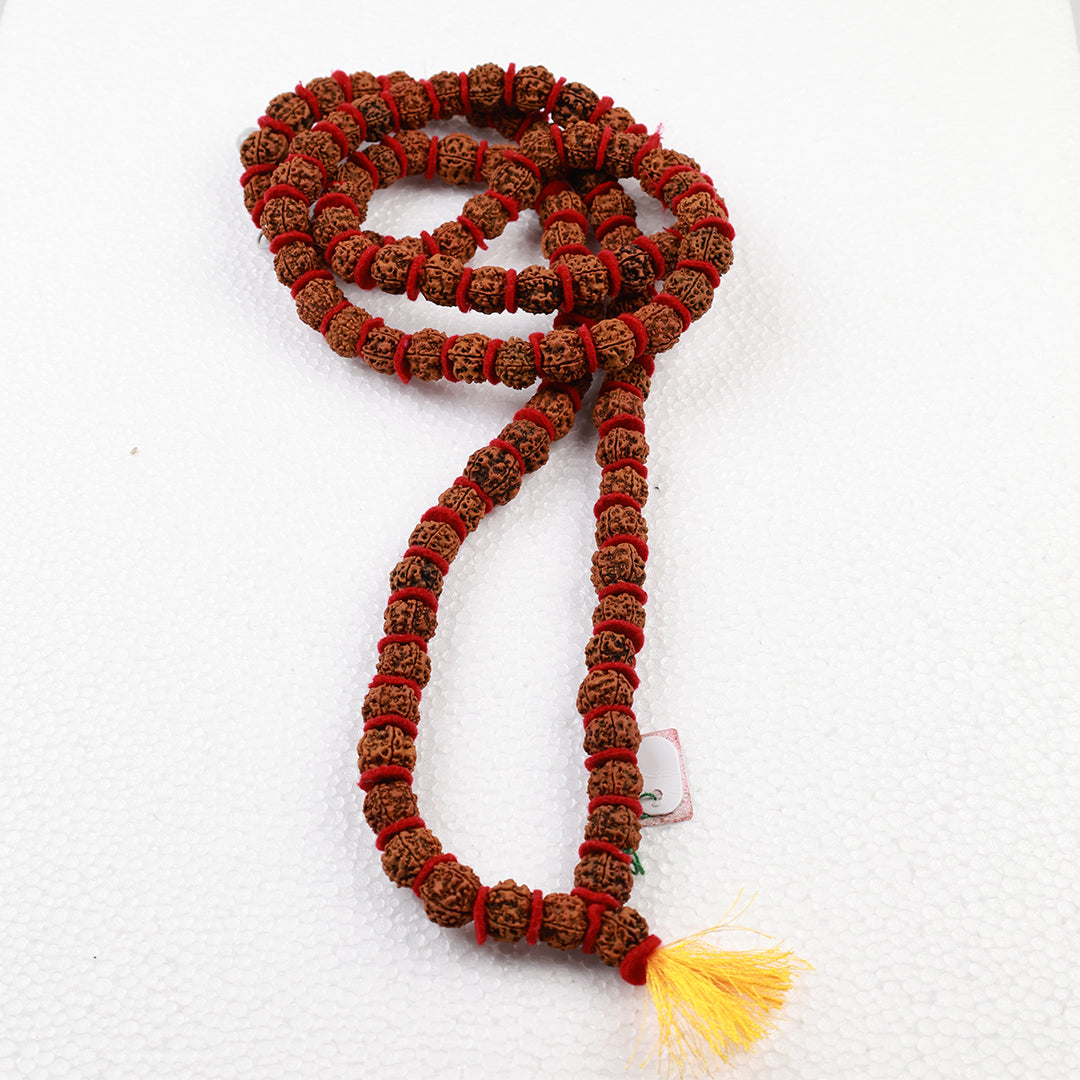Rudraksha Malai 5 Face Velvet Thread for Daily Chanting
