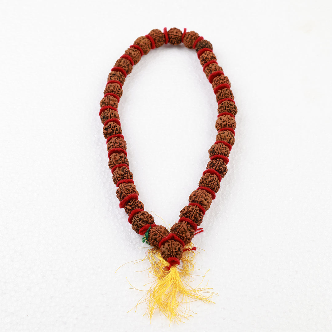 Rudraksha Malai 5 Face Velvet Thread for Daily Chanting