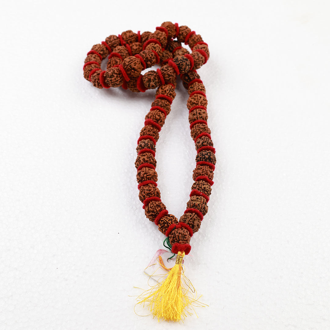 Rudraksha Malai 5 Face Velvet Thread for Daily Chanting