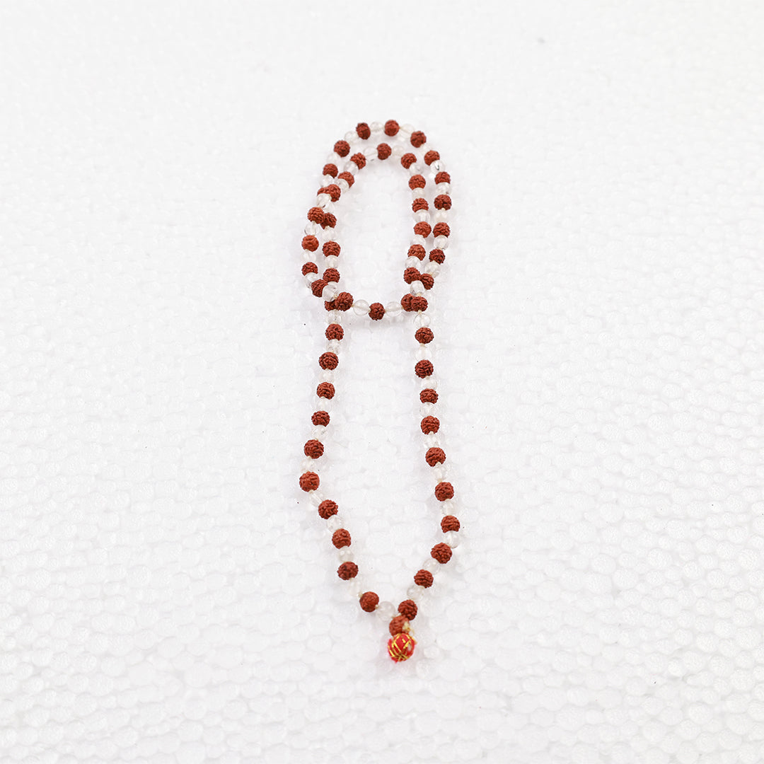 Rudraksha With Spadiga Malai 108 Beads