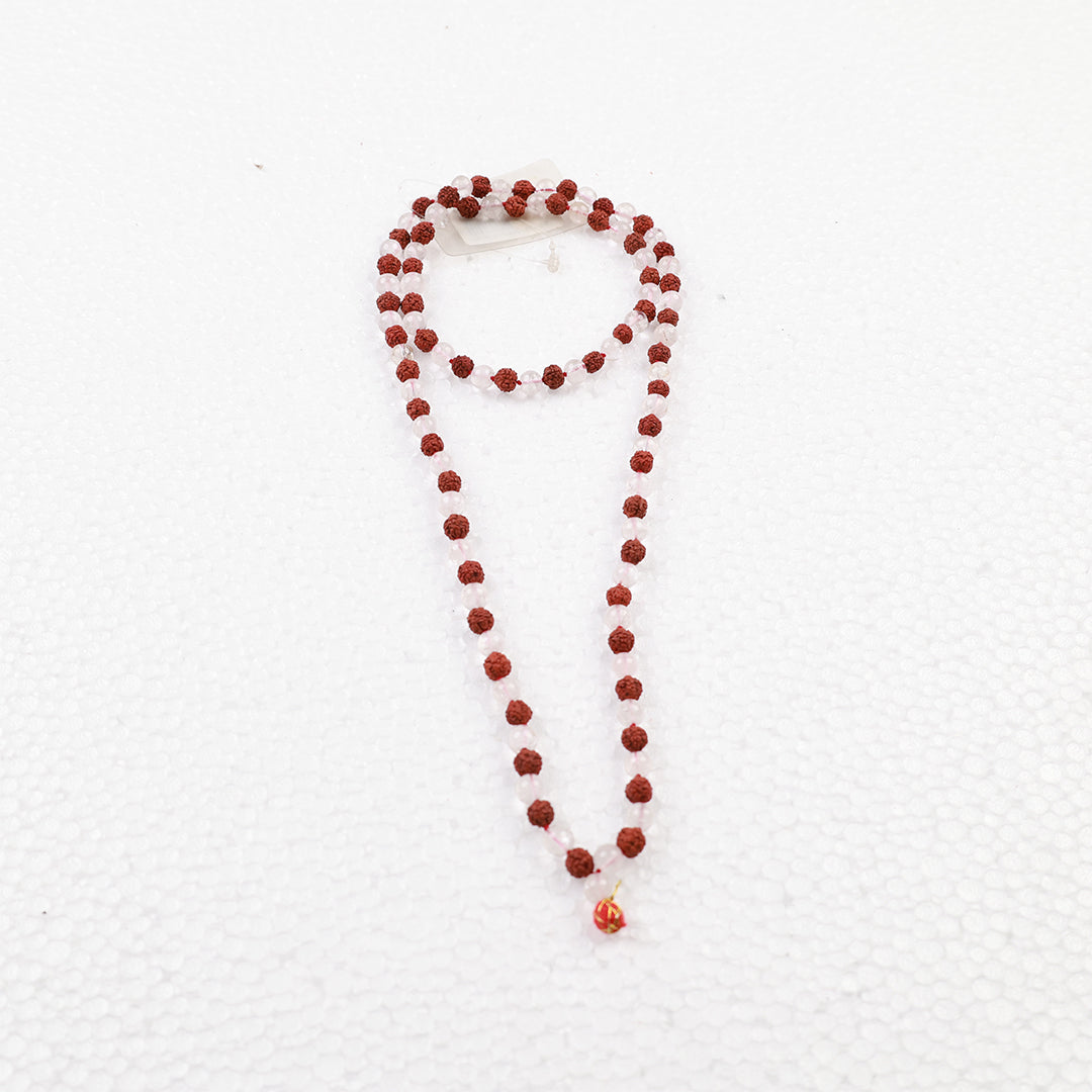 Rudraksha With Spadiga Malai 108 Beads