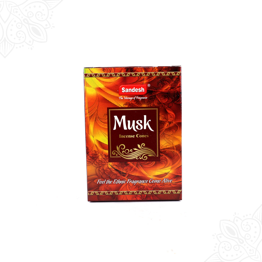 Sandesh Musk Sambrani Cones for Spiritual Ambience