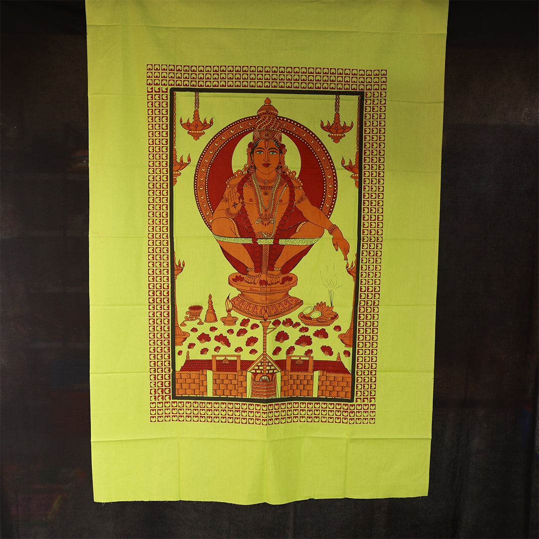 Screen Cloth Ayyapan for Temple Decoration and Puja