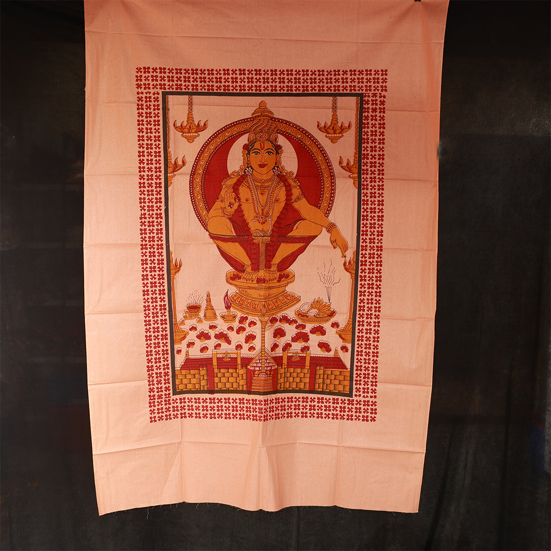 Screen Cloth Ayyapan for Temple Decoration and Puja