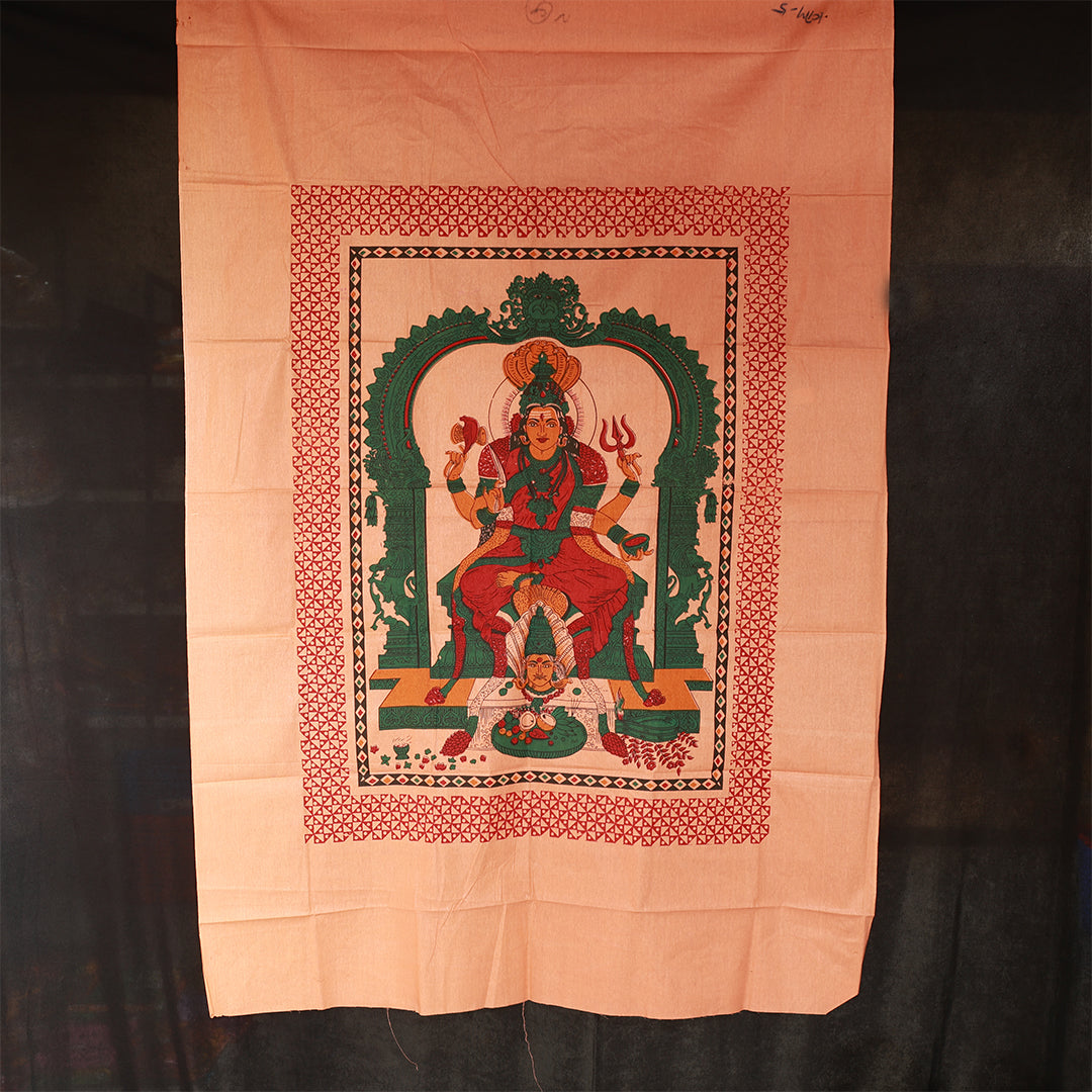 Screen Cloth Mariyamman for Devotional Display