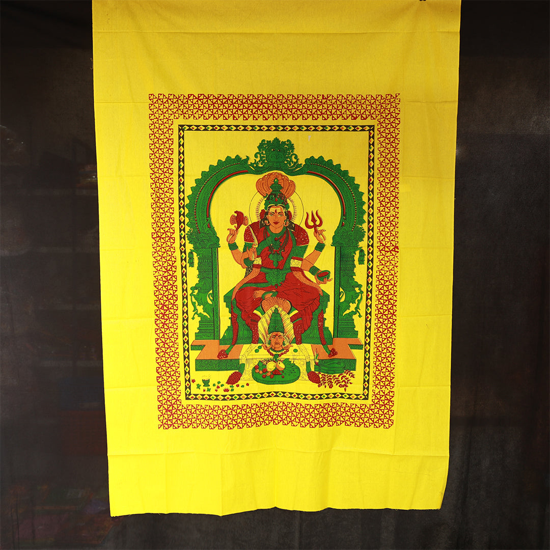 Screen Cloth Mariyamman for Devotional Display