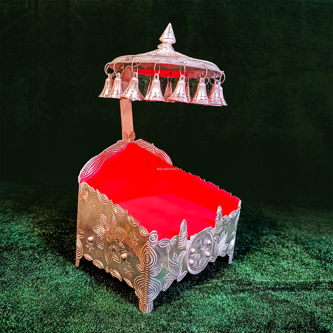 White Metal Simhasanam Big