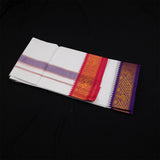 Vesti 4 muzham 3 inches - Violet/Red