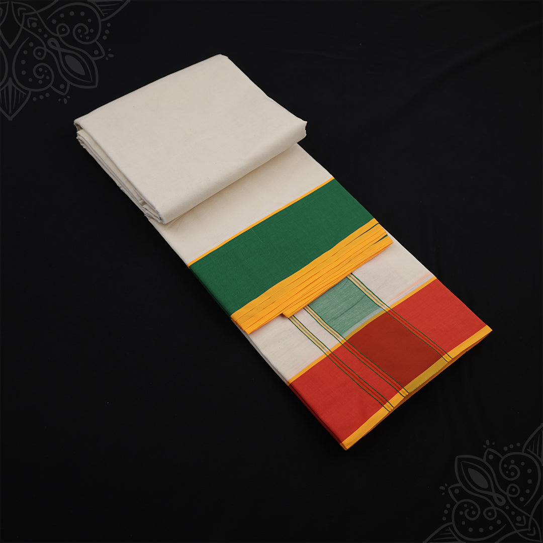 9x5 vesti with 3-inch colour border and Model 5 decorative design