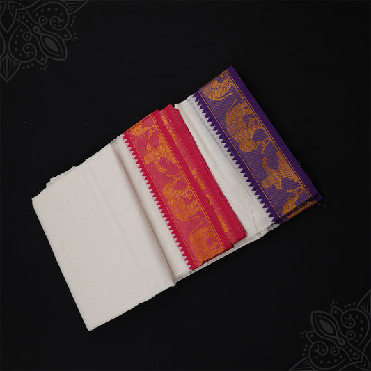 Vesti 9 x 5 - Jacquard - Shivalingam with Elephant Border