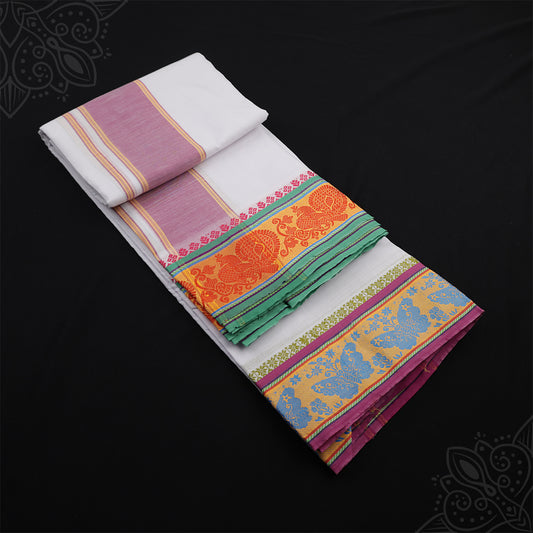 White Vesti 9 x 5 - Butterfly Border