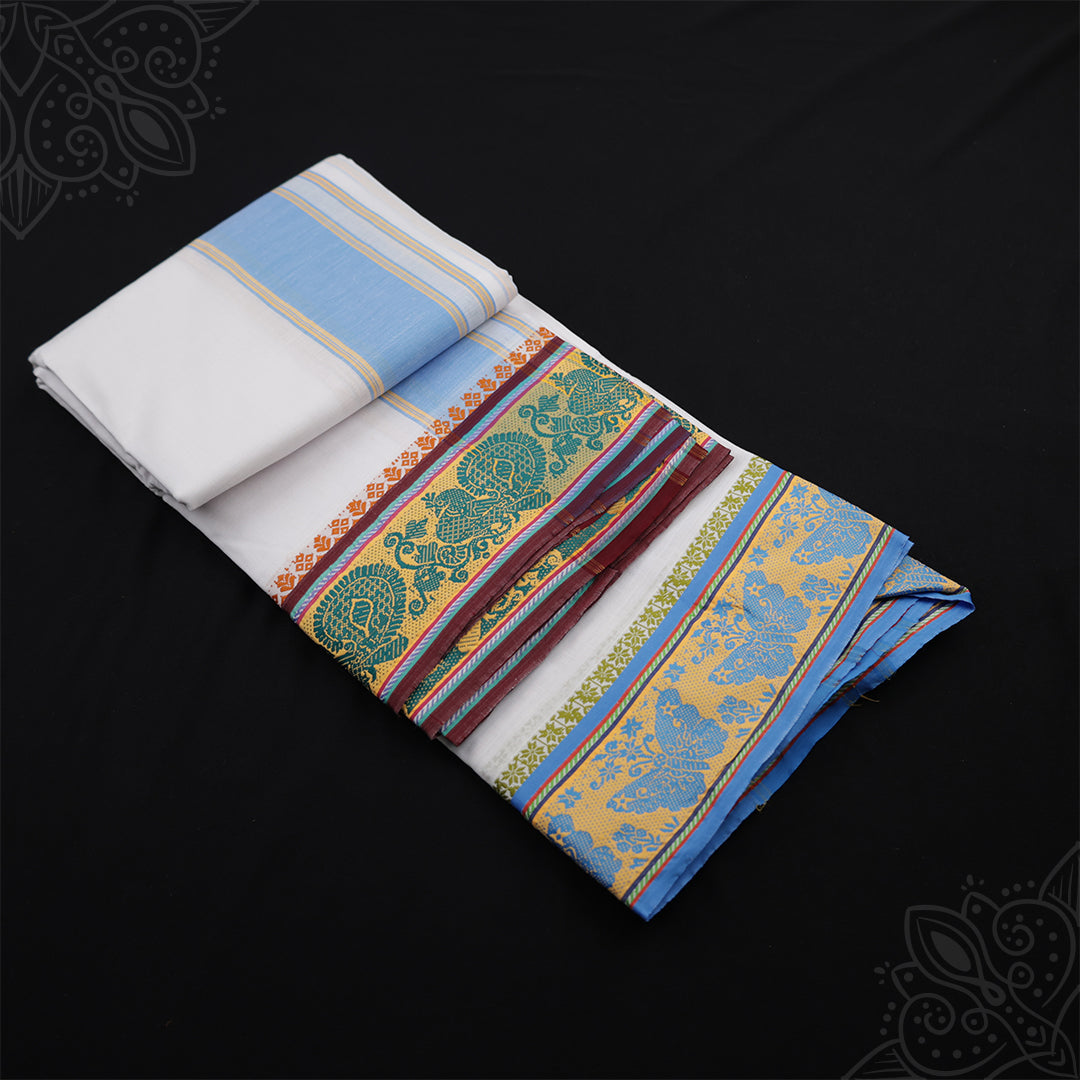 White Vesti 9 x 5 - Butterfly Border