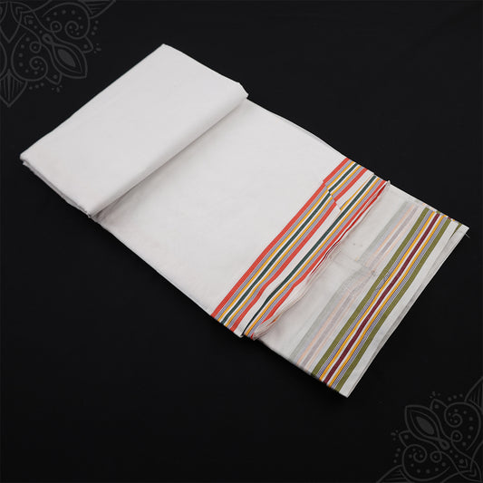 White Vesti 9 x 5 - Multiline Border - Simple