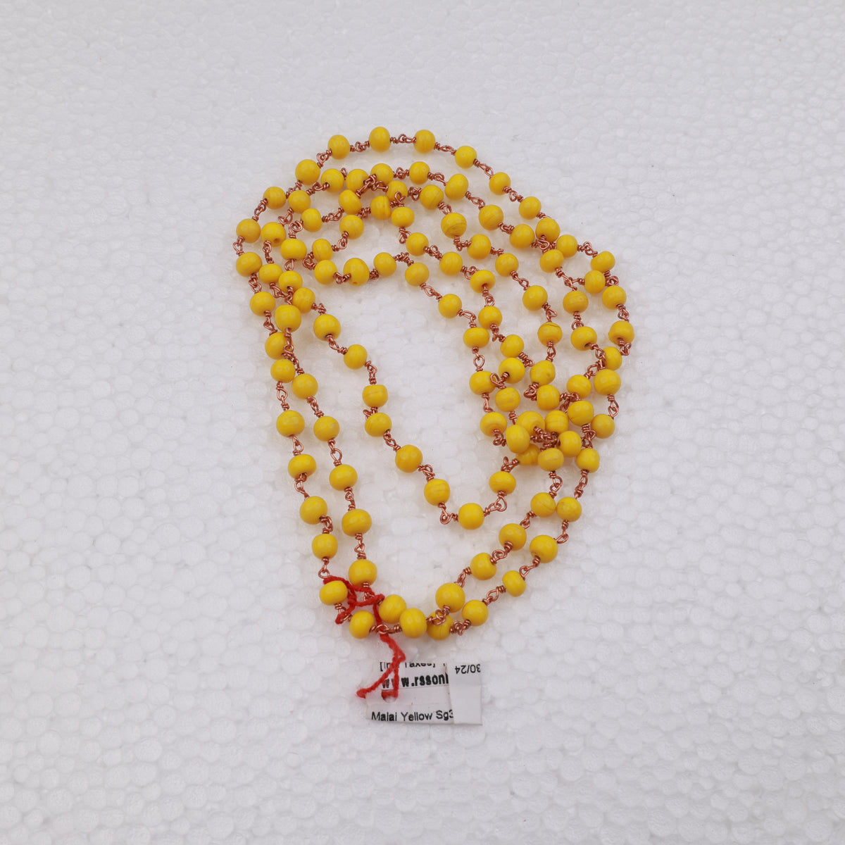 Yellow Malai 8mm for Meditation and Daily Japa